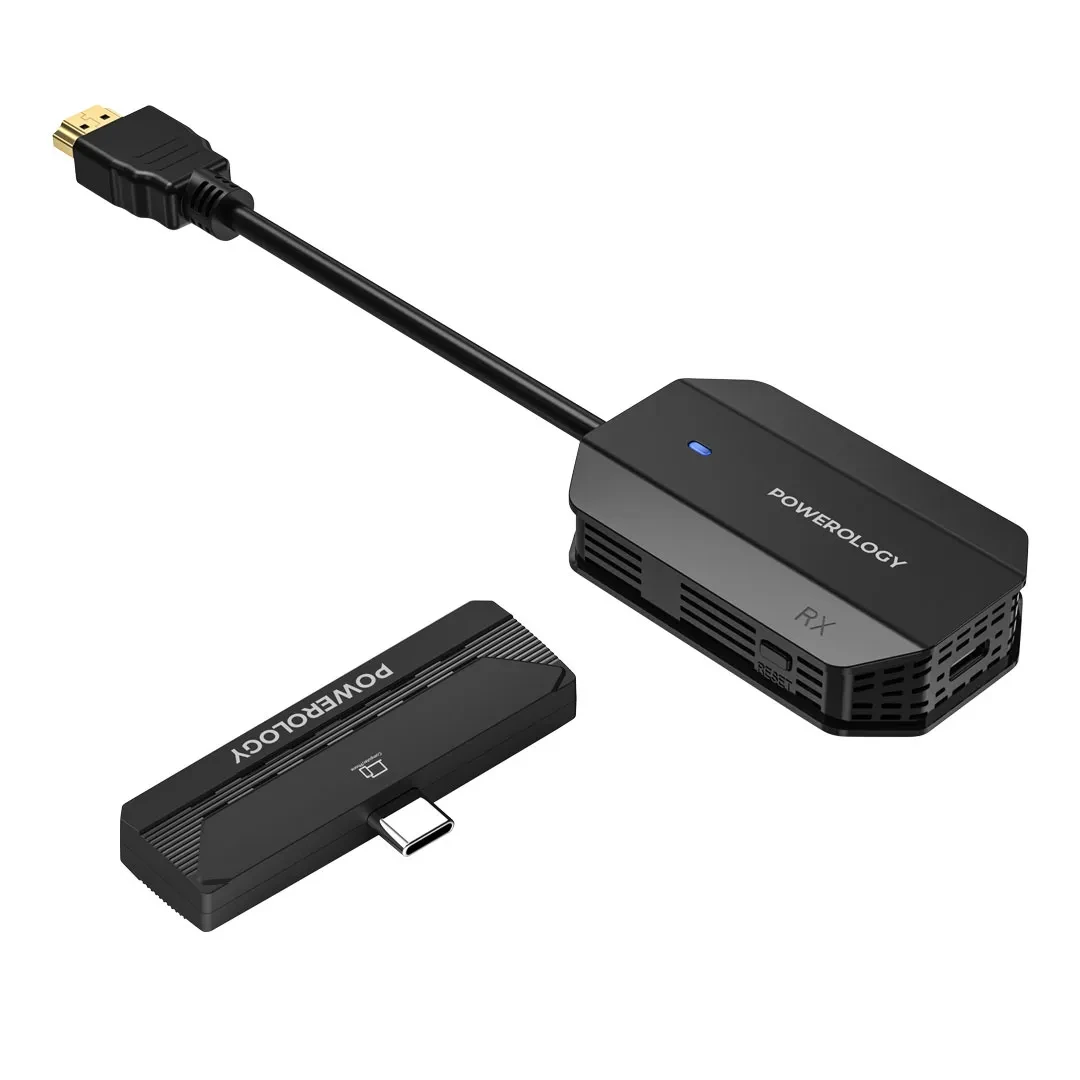 Powerology Wireless HDMI Type-C Adapter Audio & Video