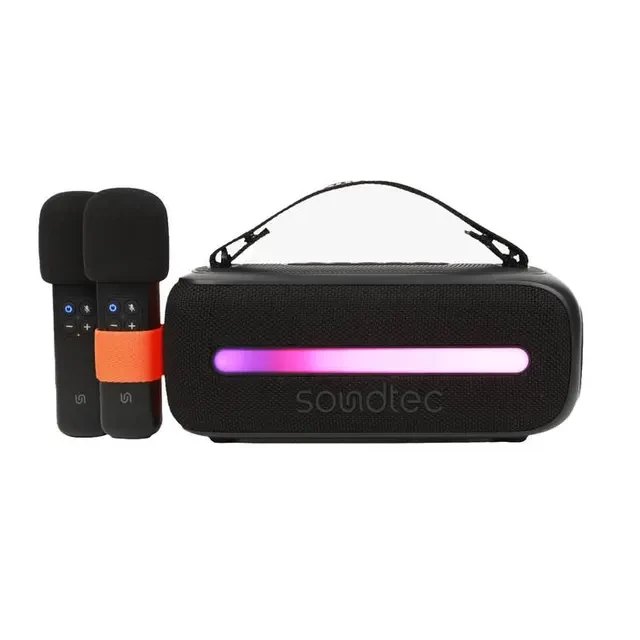 Porodo Soundtec 24W Speaker with Dual Wireless Microphone