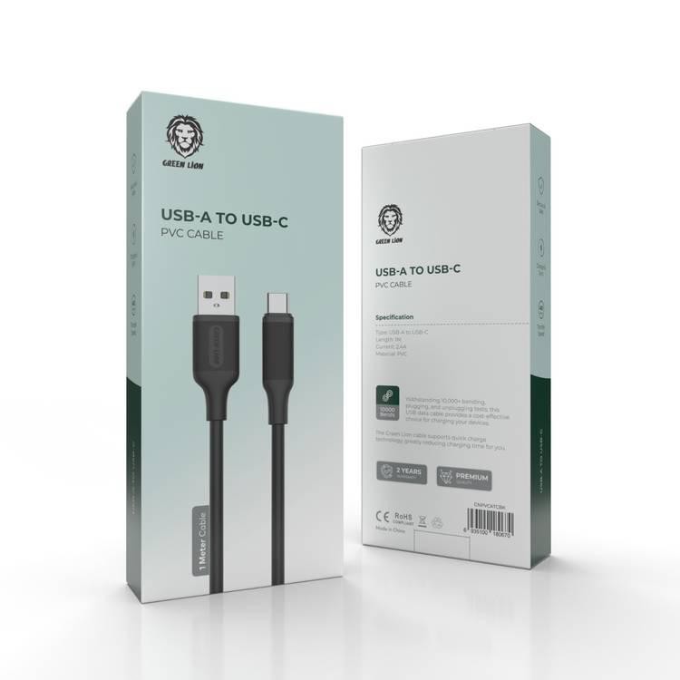 Green Lion USB-A To Type-C PVC Cable(1m)