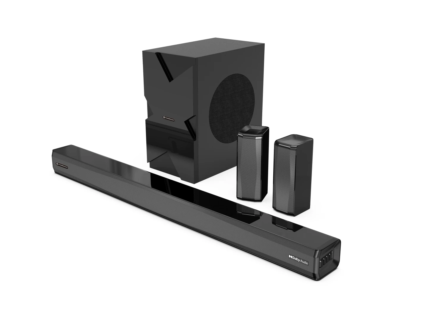 Powerology 5.2.4CH Dual Woofer Wireless Home Theater