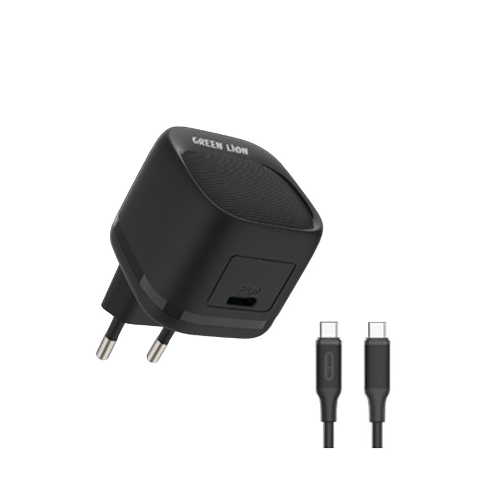 Green Lion PD 20W USB-C  EU Wall Charger    With USB-C To USB-C Cable