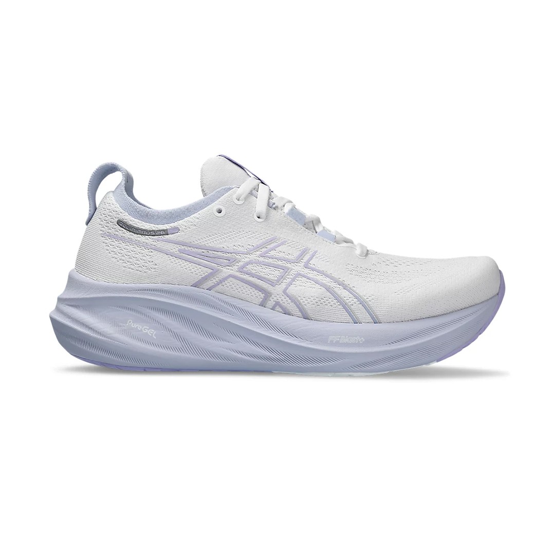 asice GEL-NIMBUS 26 Sneaker for women's Color WHITE and FRESH AIR