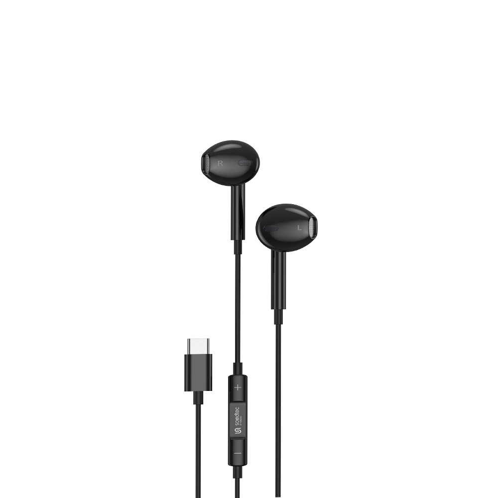 Soundtec By Porodo Stereo Earphones Type-C Connector 3-Button Controls