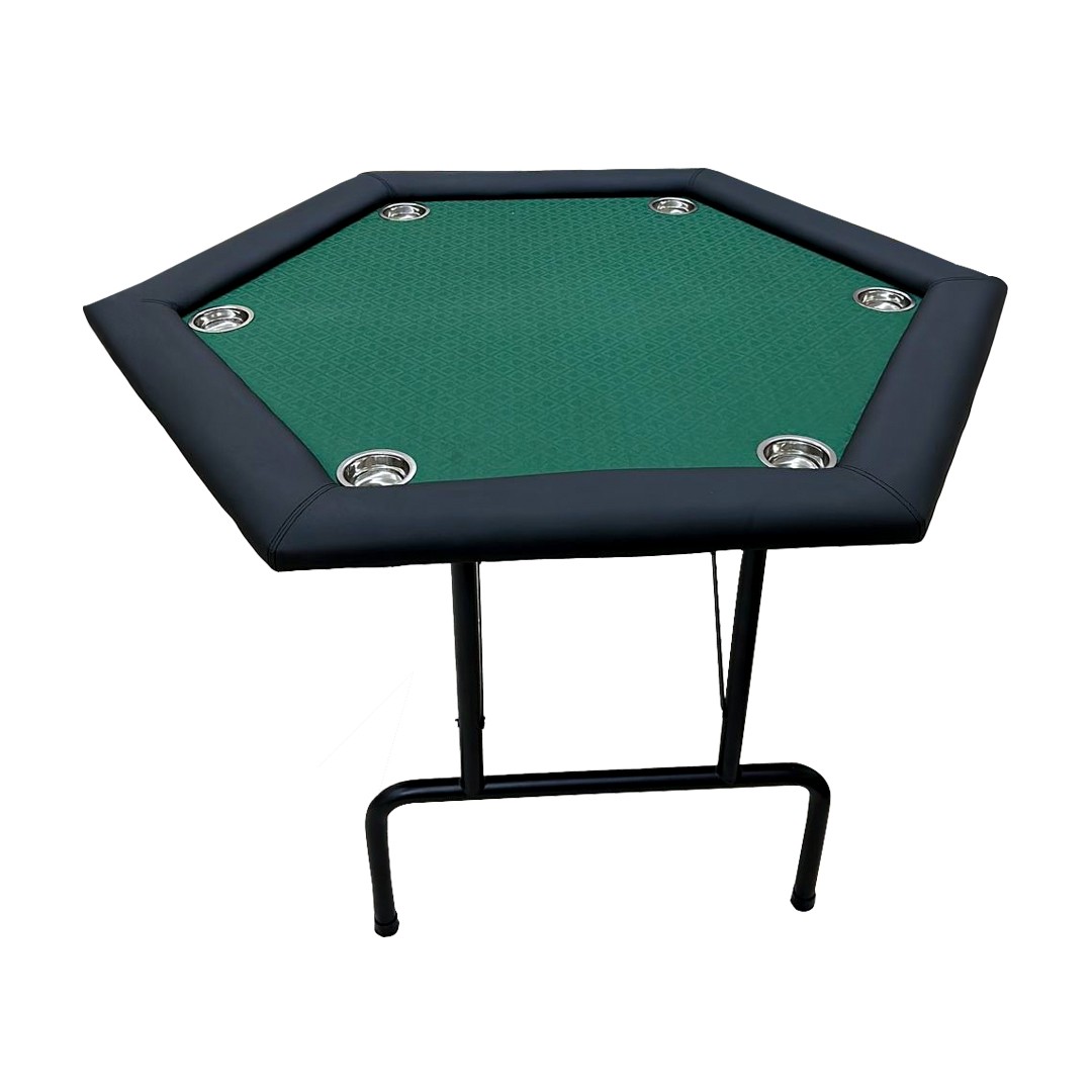 طاولة ورقة سداسية Card playing table for 6 players size 122 x 122 and height 75