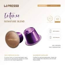 LePresso Aluminum capsules for Nespresso Blended 10pc - Intenso