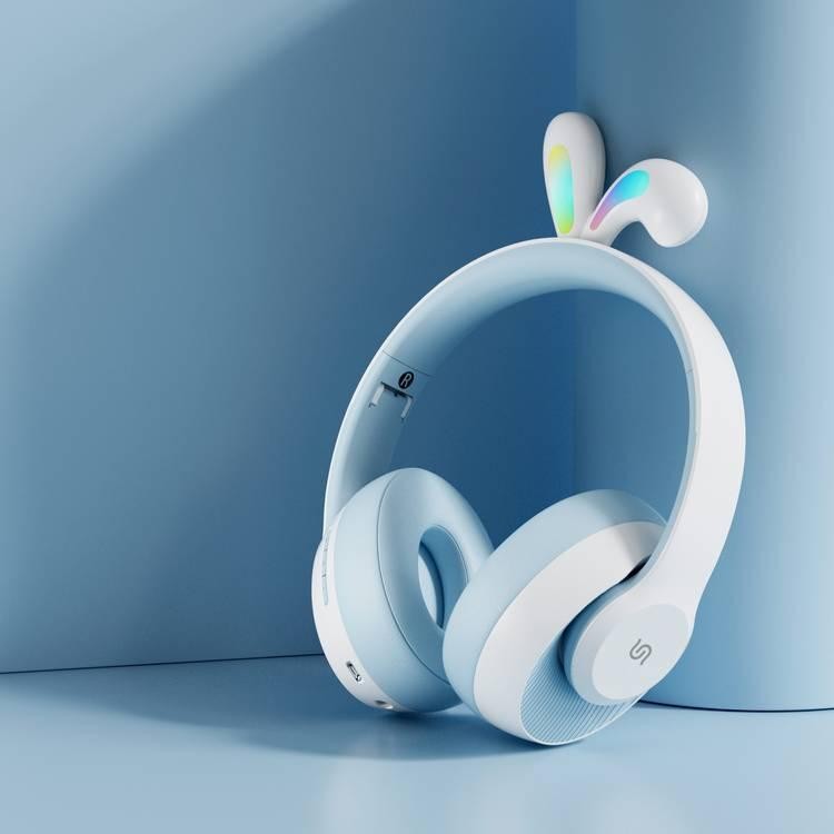 Soundtec By Porodo Kids Wireless Headphone Rabbit Ears LED Lights