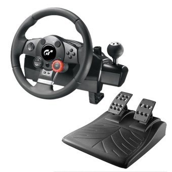 Porodo Gaming Steering Wheel PS4/PS3/X-One &  360/Switch/PC/Android