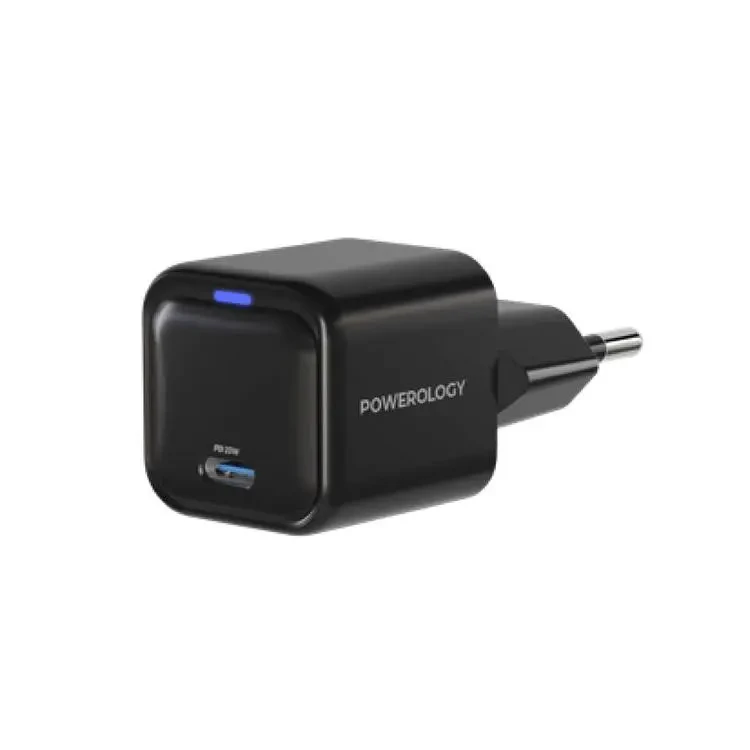 Powerology Ultra-Compact 20W Gan PD Charger EU