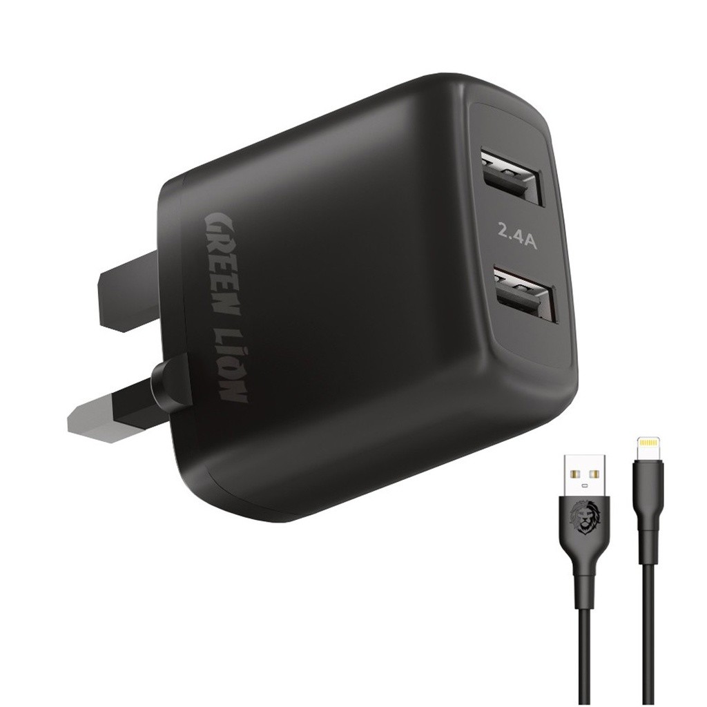 Green Lion Dual USB 12W Wall Charger EU