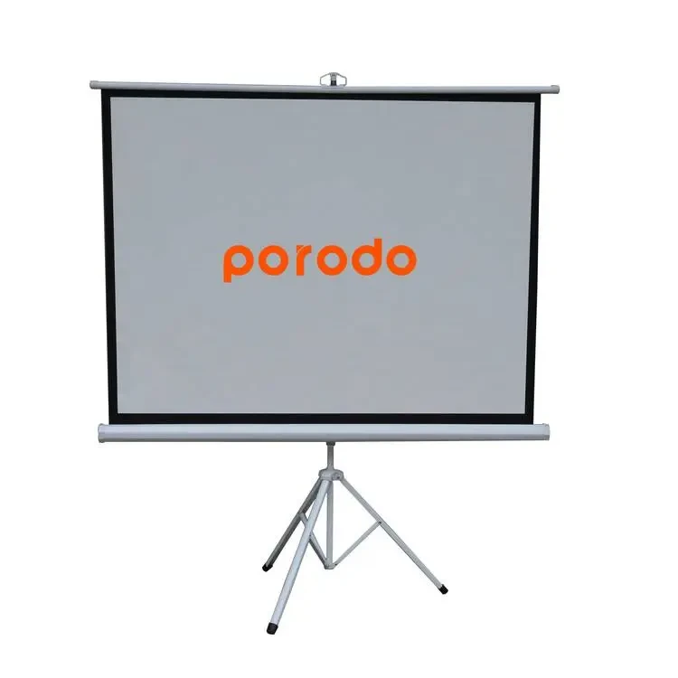 Porodo 100" Projection Screen With Tripod Stand