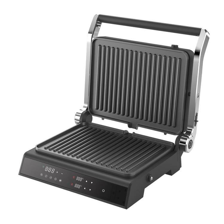 Porodo Lifestyle Digital Touch Electric Grill Independent Dual Plate Controls