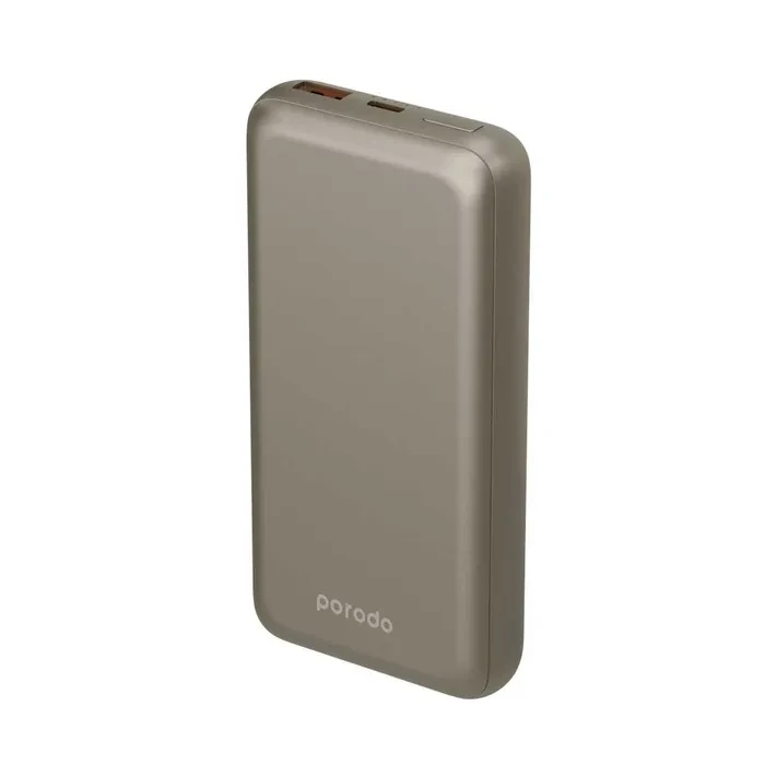 Porodo 20000mAh Aluminum Compact Power Bank Dual Output Charging