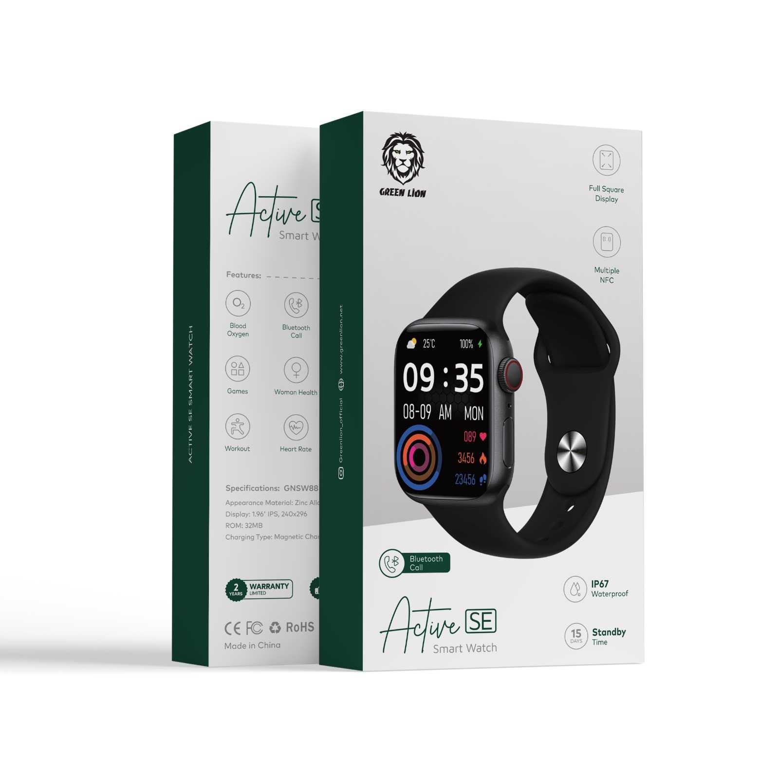  Green Lion Active SE Smart Watch - Black