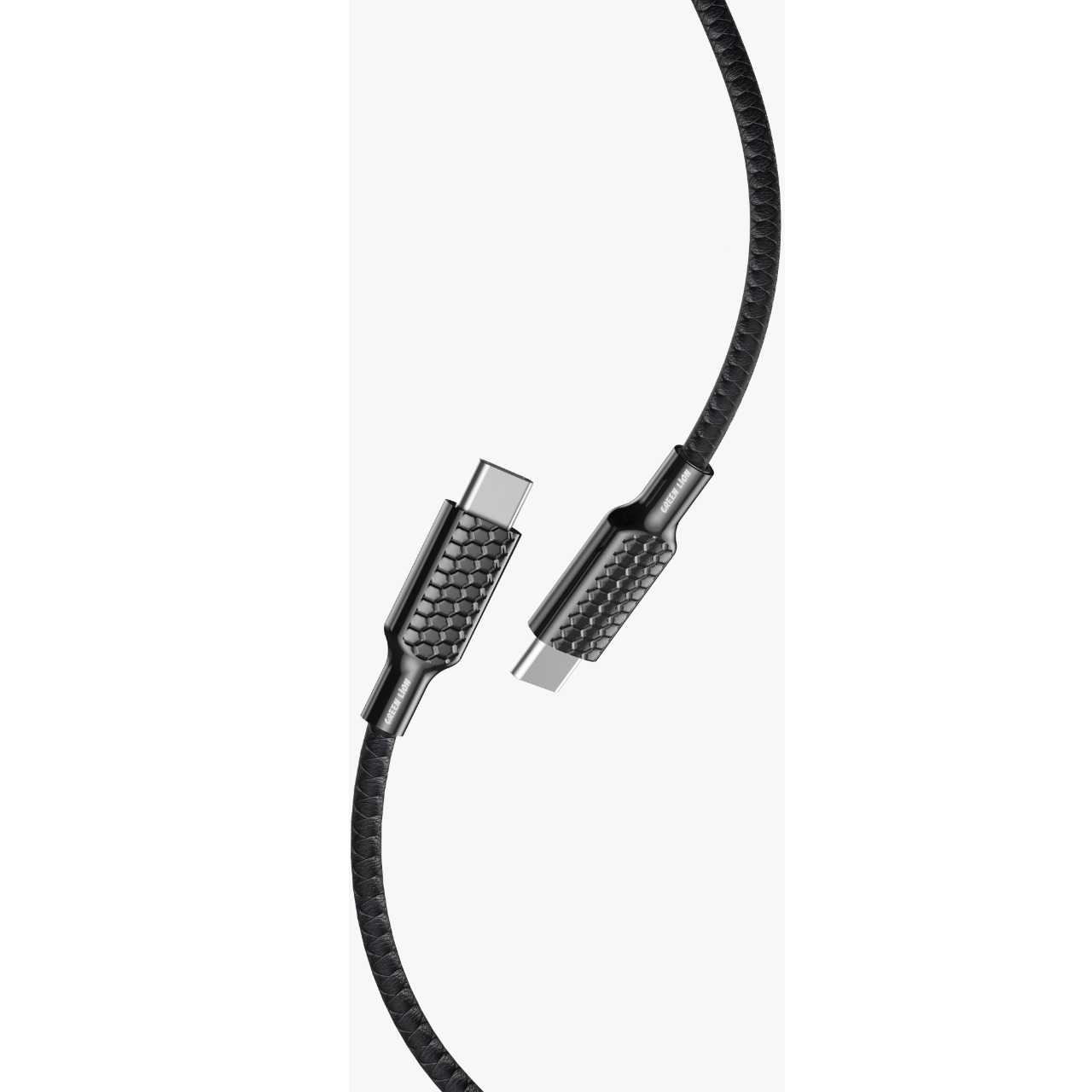 Green Lion Casablanca Braided Type-C to Type-C Cable 1.2M - Black