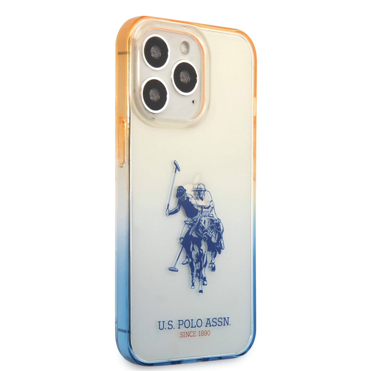 USPA PC/TPU Case With Dyed Bumper & Horse Logo For iPhone 14 Pro Max