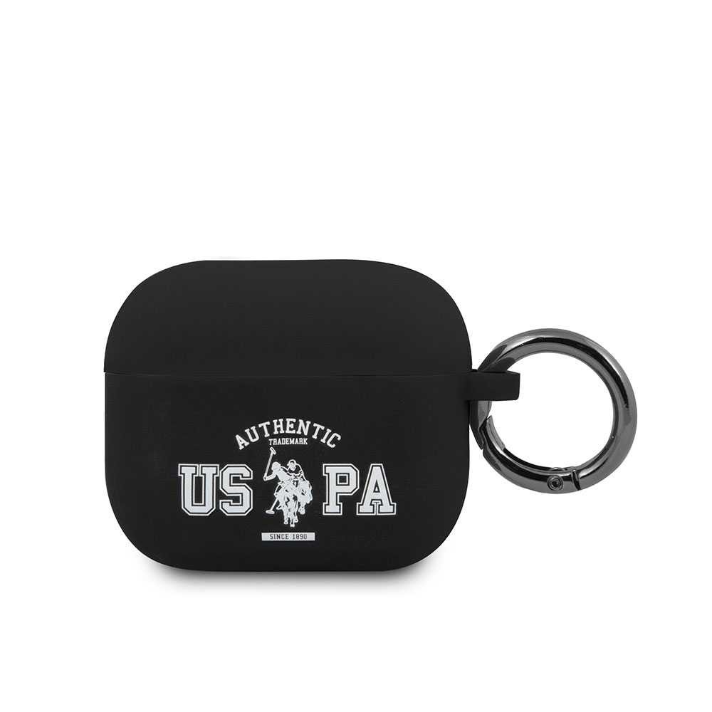 U.S.Polo Assn.Silicone Uspa Authentic Case for Airpods 3 - Black