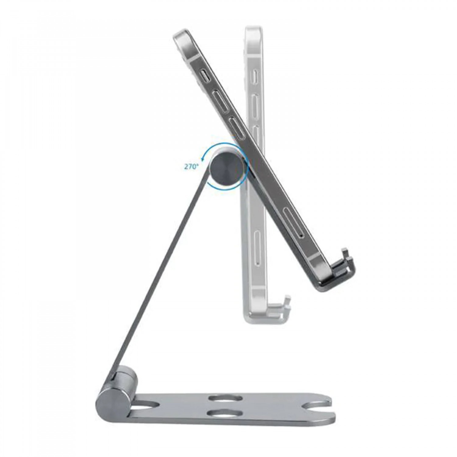 Powerology Simpl Foldable Universal Stand - Silver