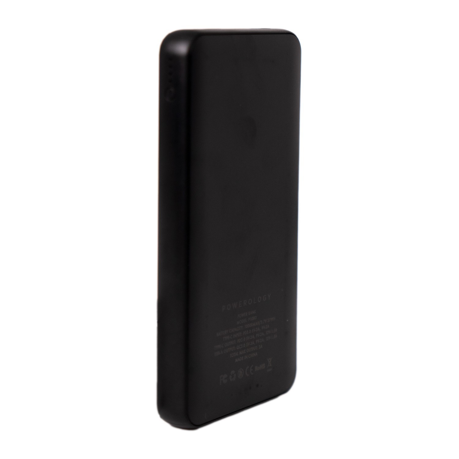 Powerology 10000mah Dual USB 2.1A Powerbank - Black