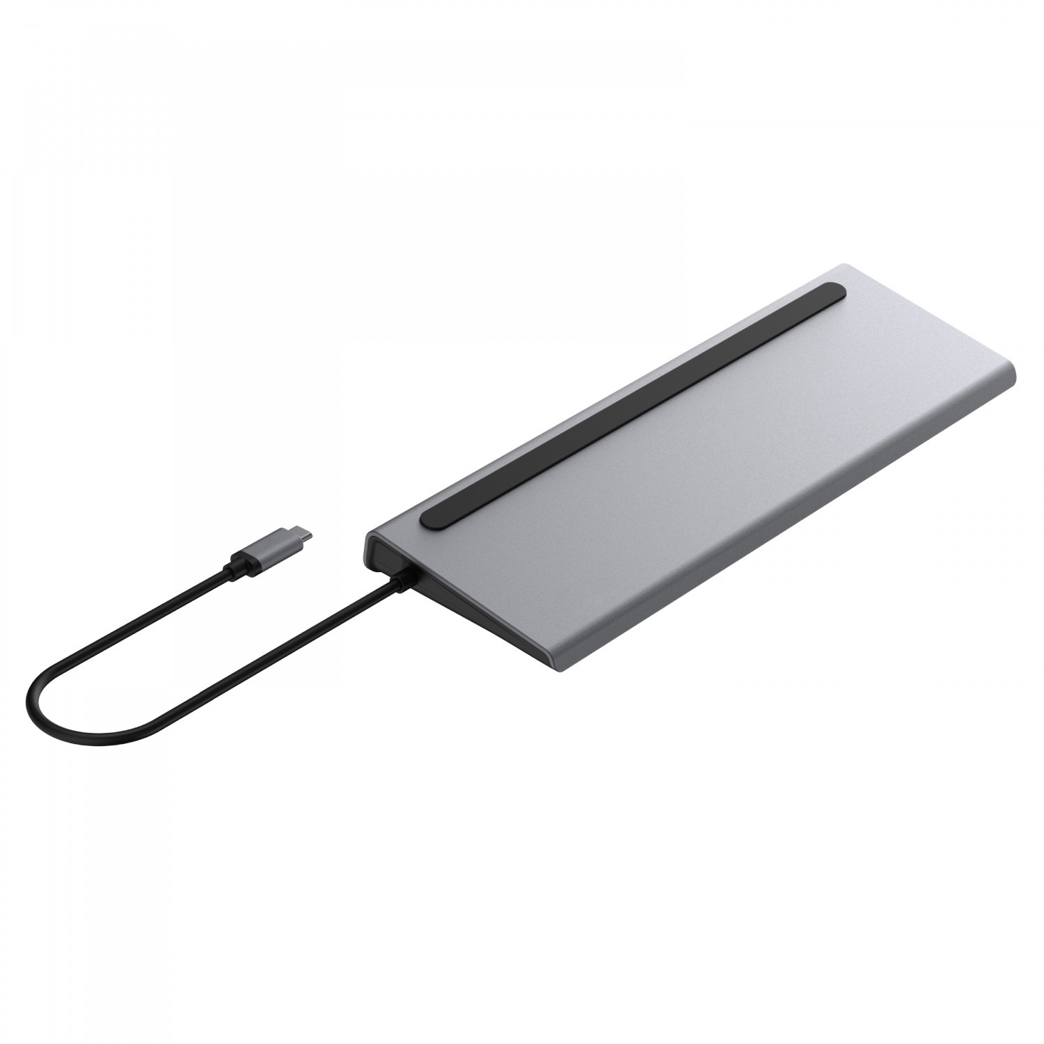 Powerology 11 in 1 Multi-Display USB-C Hub & Laptop Stand 100W - Gray