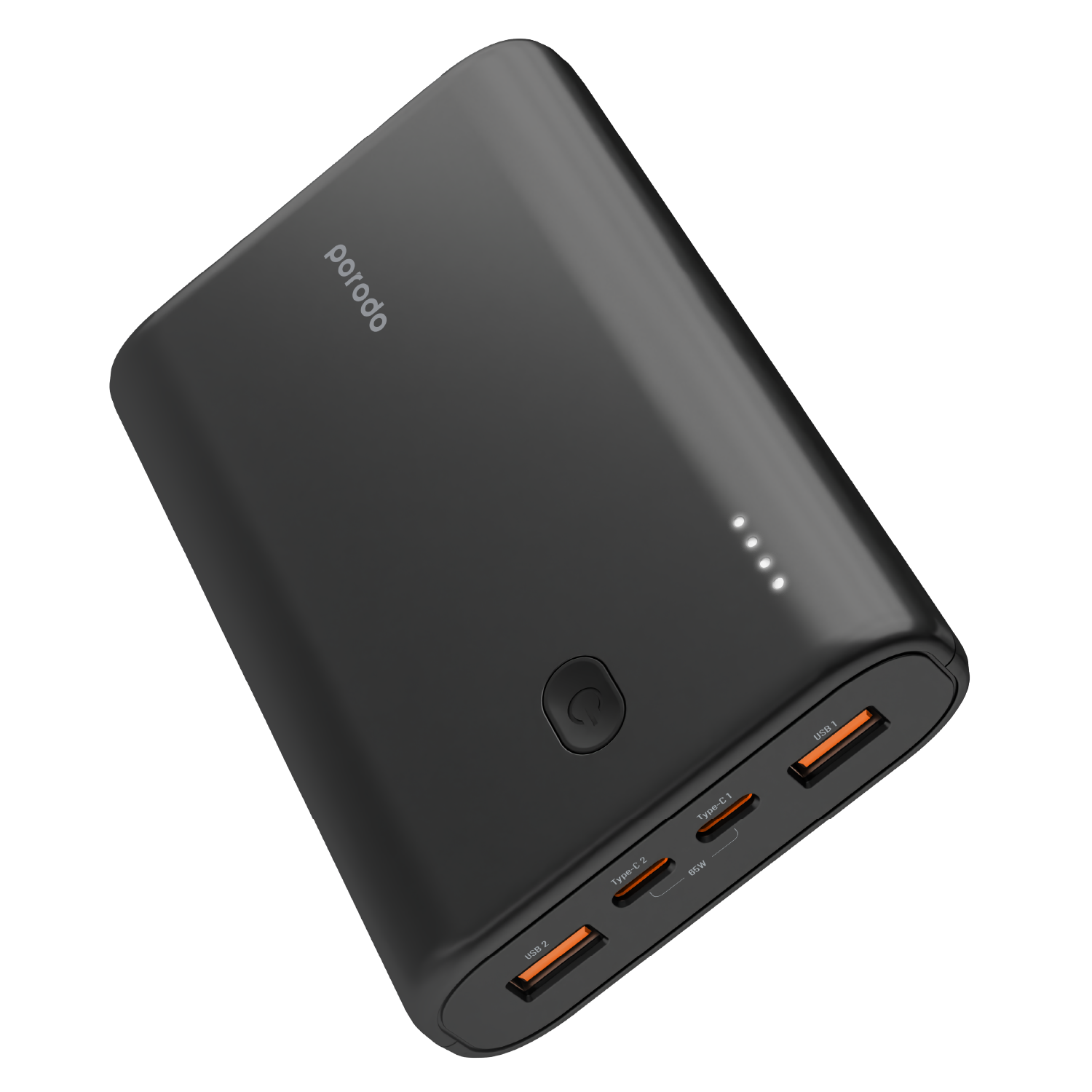 Porodo 20000mAh 65W + 22.5W Power Bank - Black