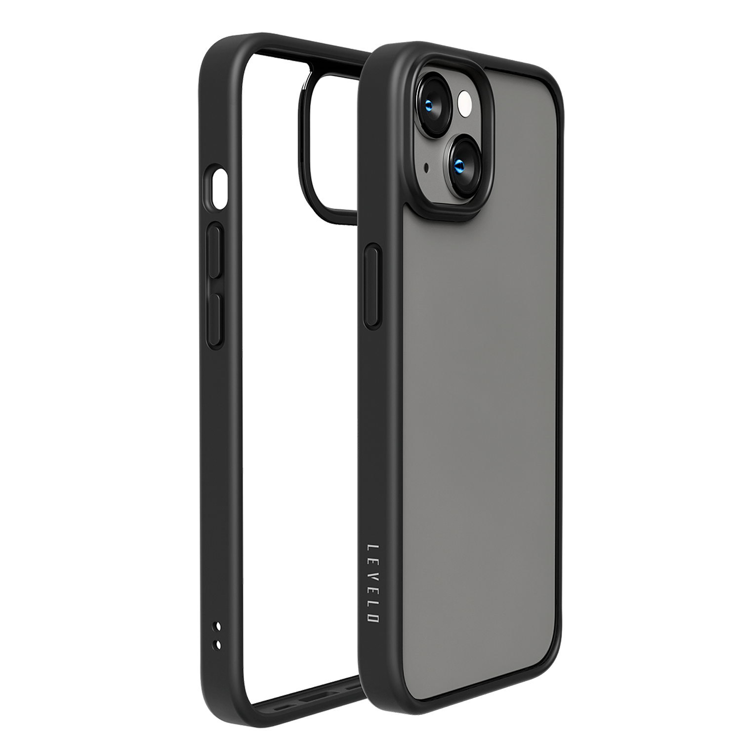  Levelo Solo iPhone 14 Clear Back Case - Black