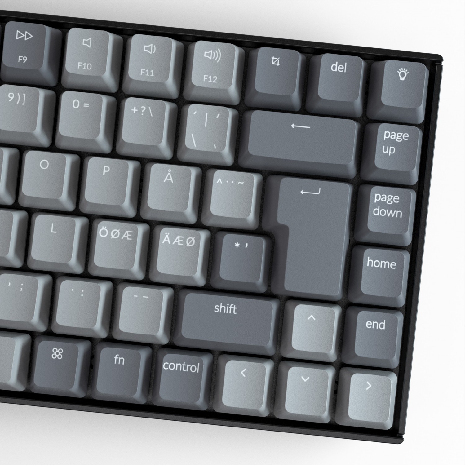 Keychron K2 84 Gateron Mechanical Keyboard with RGB, Brown Switch and Aluminum Frame