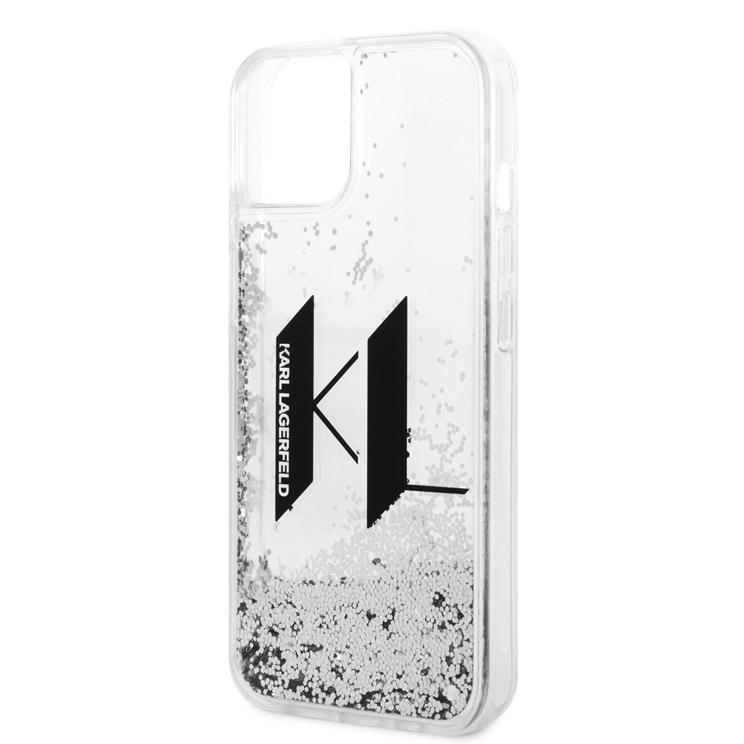 Karl Lagerfeld Liquid Glitter Big KL Hard Case for iPhone 14 (6.1")