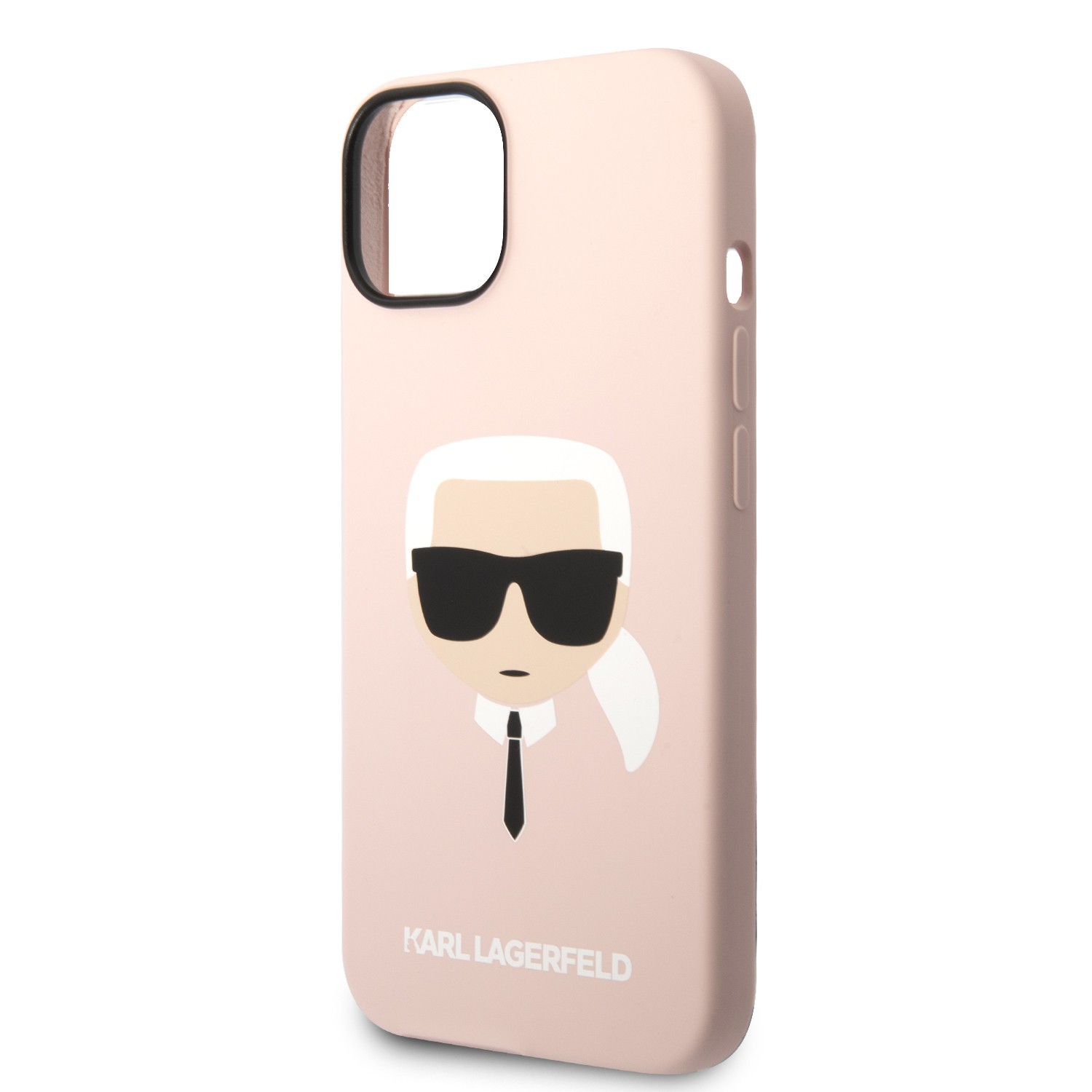 Karl Lagerfeld Silicone Karl`s Head Hard Case for iPhone 14 (6.1") - Pink