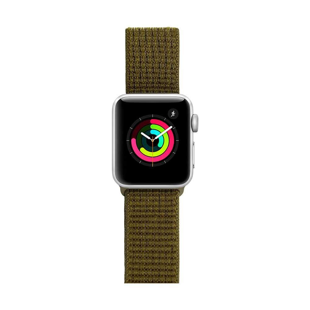 iGuard by Porodo Nylon Watch Band For Apple Watch 44mm/42mm - Coral_x000D_