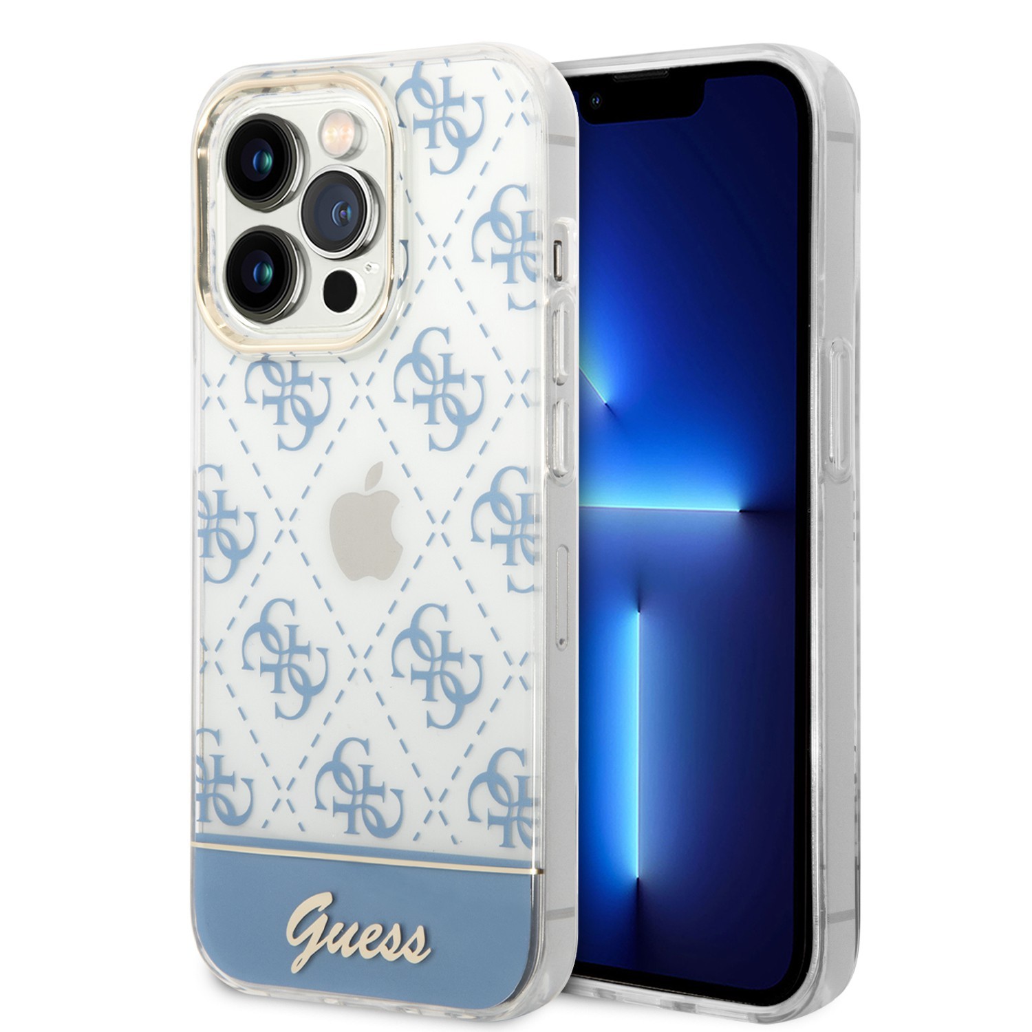 Guess 4G Electro Script Hard Case for iPhone 14 Pro (6.1")