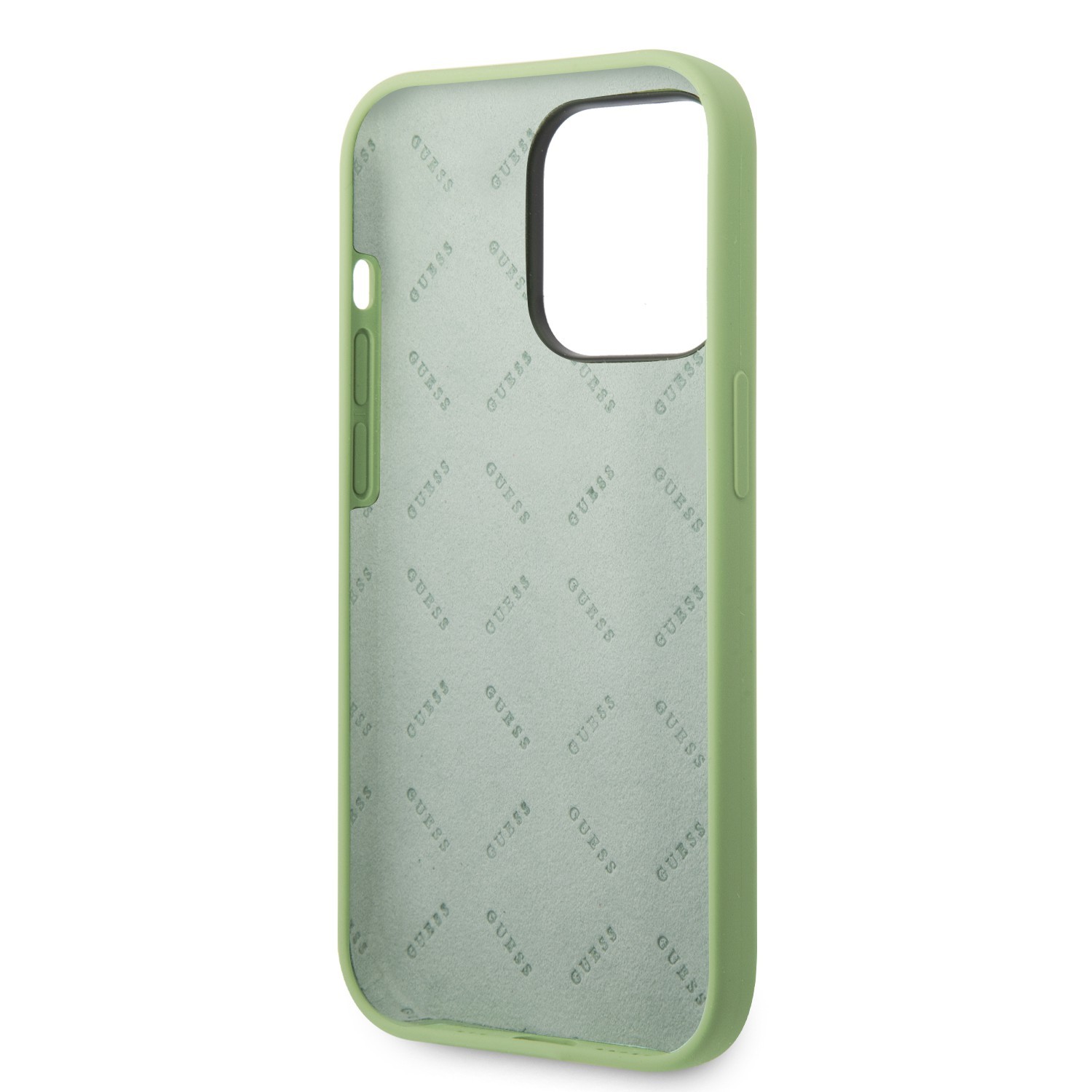 Guess Silicone PC Camera Script Logo Hard Case for iPhone 14 Pro (6.1")