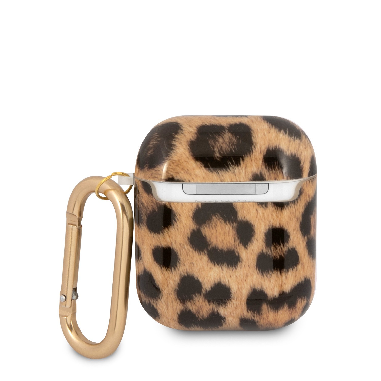 Guess TPU Leopard Case for Airpods 1/2 - Tiger/Gold