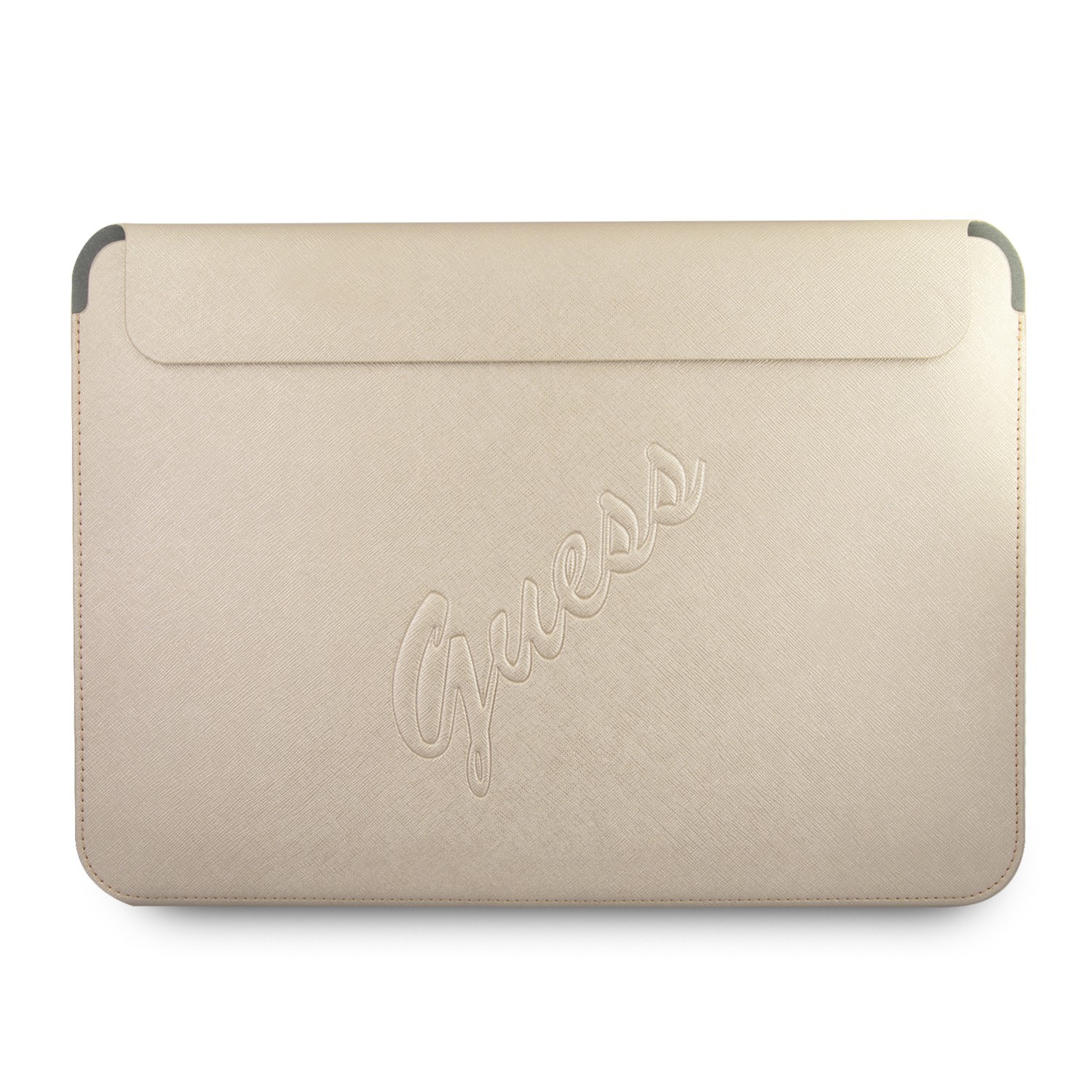 Guess PU Saffiano Script Computer Sleeve 13" - Gold