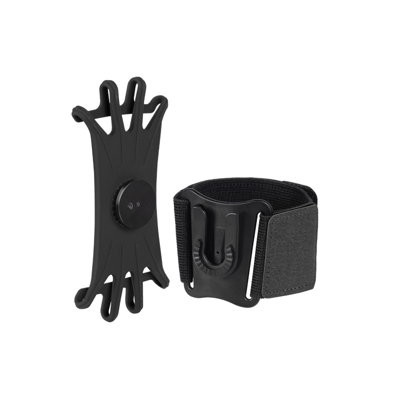 Green Detachable Sports Armband 4" - 6.8" - Black