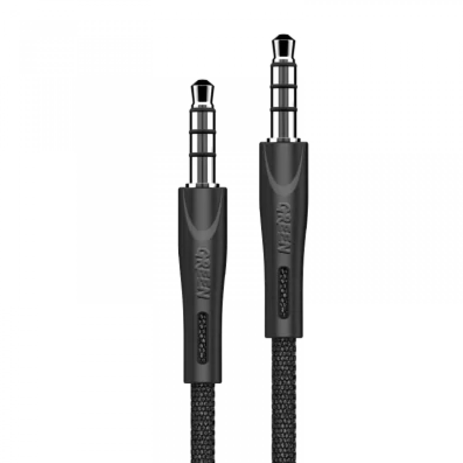 Green AUX 3.5 to AUX 3.5 Cable 1.2M 2.4A - Black