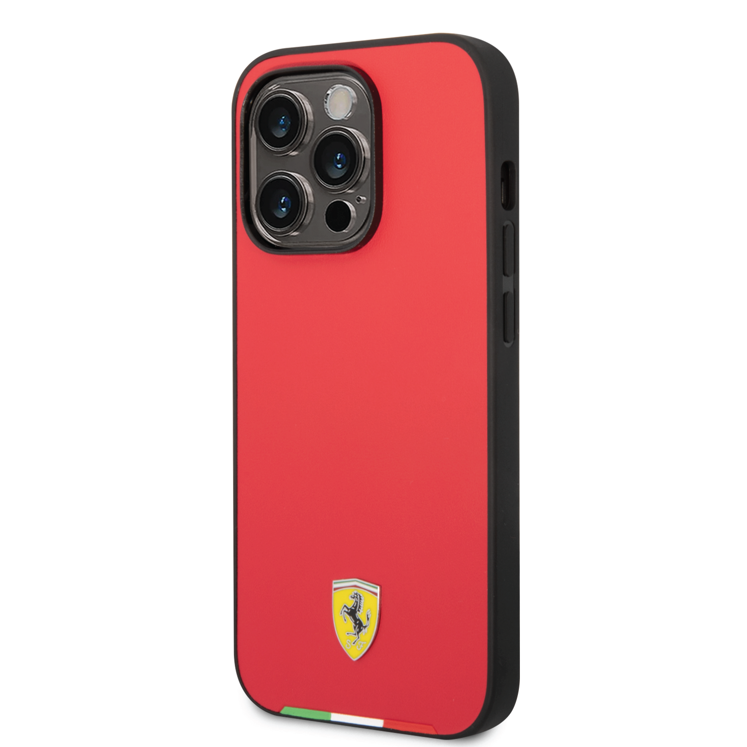 Ferrari Magsafe PU Carbon Italy Flag Line Hard Case For iPhone 14 Pro (6.1") -