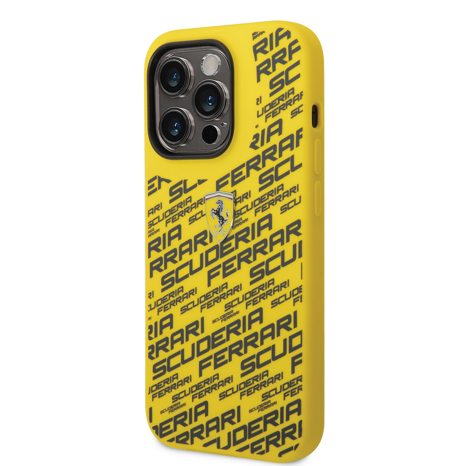 Ferrari Liquid Silicone Case All Over Printed Scuderia For iPhone 14 Pro -