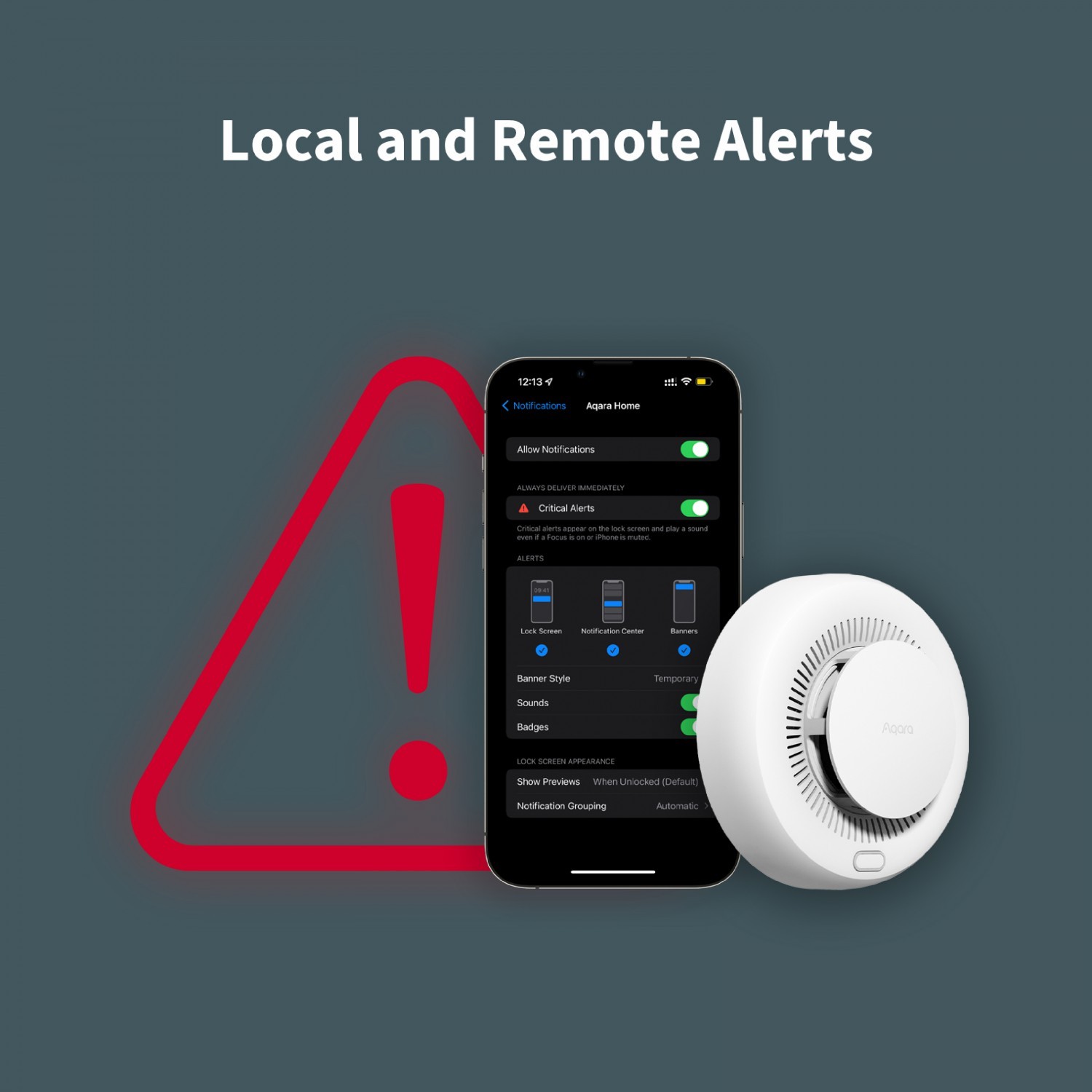 Aqara Smart Smoke Detector - White