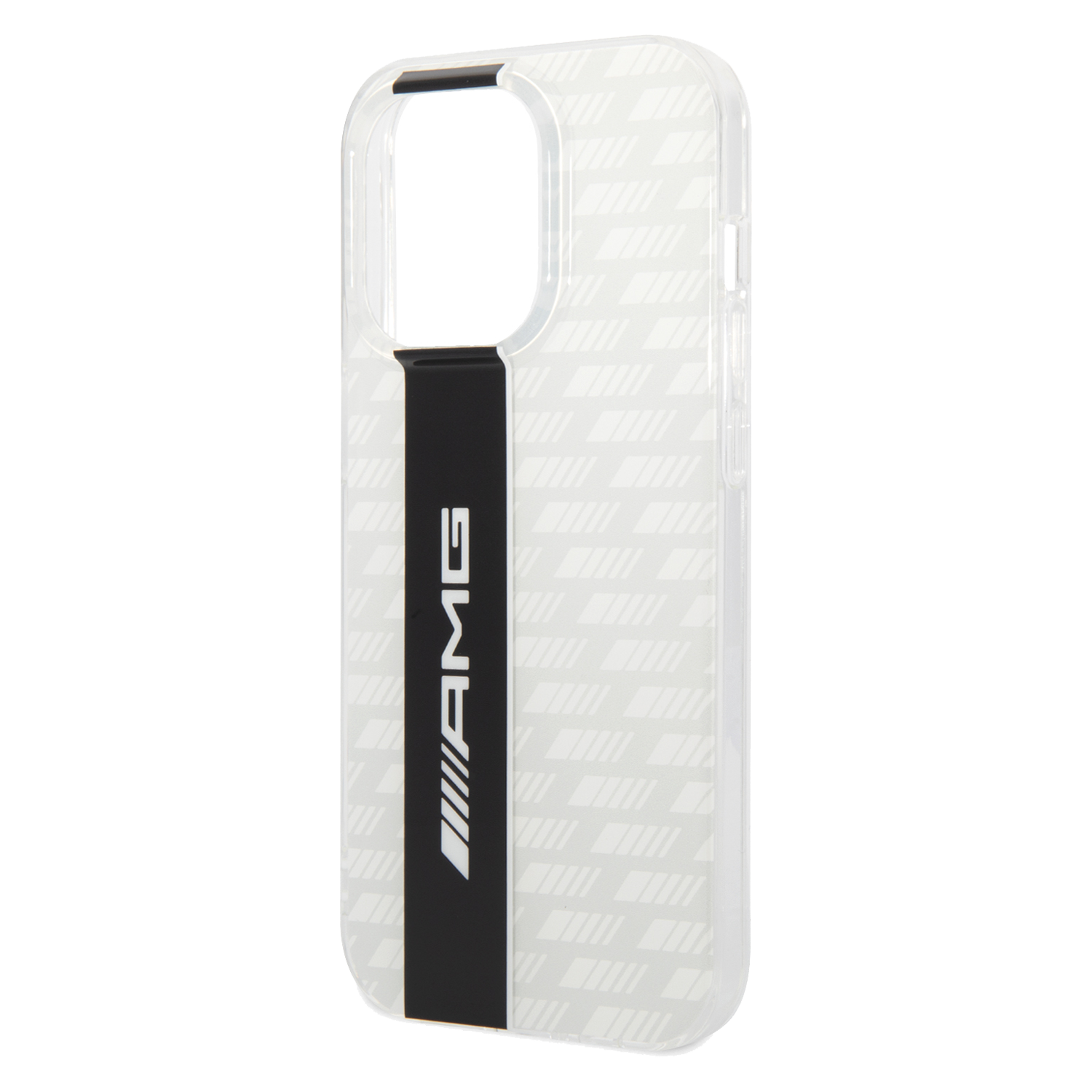 AMG Transparent Double Layer Case With Carbon Pattern II For iPhone 14 Pro